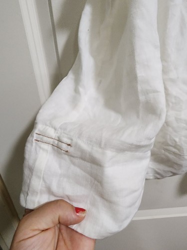 NATIVE SPEAKER 100% LINO Linen Cami Ivory, One Size Semi Sheer - Picture 3 of 6