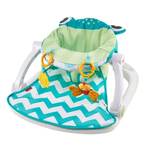 Fisher-Price Sit-Me-Up Floor Seat Wide sturdy Base supports Two linkable Toys - Picture 3 of 5