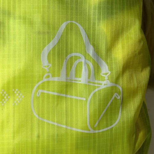 I Love Forever 21 Gym Bag Duffel Bag Packable Yellow (read Description) - Picture 3 of 7