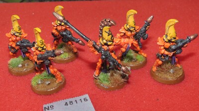 Games Workshop Warhammer 40k Aeldari Fire Dragons Squad 6 bemalte Metallfiguren