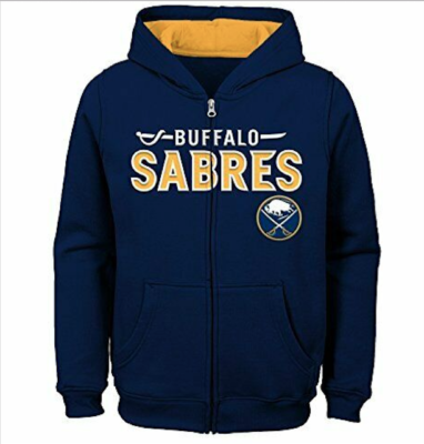 Buffalo Sabres NEW Youth Small (4) Zip Up Hoodie NHL Hockey NWT