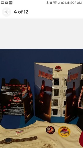 JURASSIC PARK PROMO / SWAG LOT, WATCH,PRESS KIT W SLIDES,T SHIRT,CAST INVITE++ - Picture 3 of 14