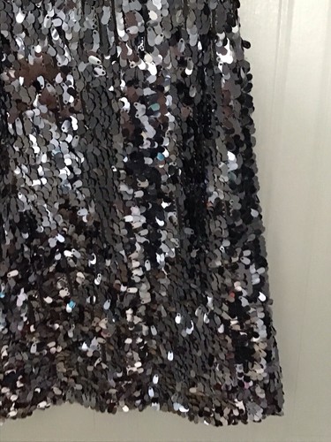 New Look Size 6 Sequinned Lined Sleeveless Mini Dress - Excellent Condition - Picture 3 of 5