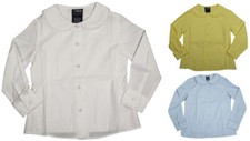 French Toast Uniform Girls 4-20 Long Sleeve Feminine Fit Peter Pan Lace Trim Blo