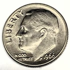 # C4025   U.S. COIN,   ROOSEVELT   DIME   1966   higher grade