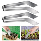 2 Pcs Stainless Steel Seedling Transplant Tongs for Reducing Root Damage