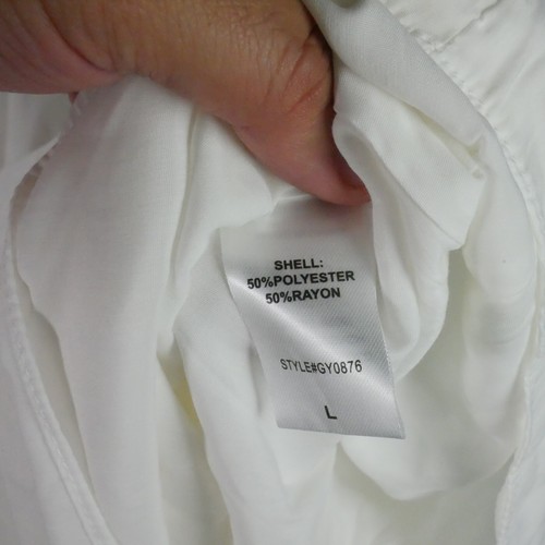 Pagliaccetto donna Do+Be taglia L panna chiaro imbottito spalla surplice pezzo unico - Foto 6 di 14