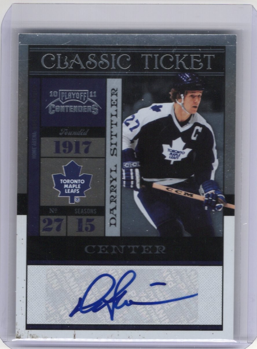 10-11 PANINI PLAYOFF CONTENDERS AUTO DARRYL SITTLER 22/25