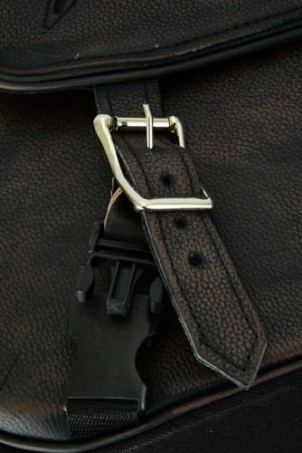 14.5" W DISTRESSED BROWN LEATHER MOTORCYCLE 2PC SADDLEBAGS FOR HONDA - HDD96 - Foto 4 di 14
