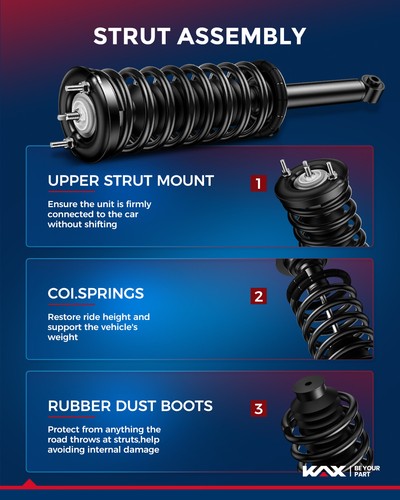 Pair(2) Front Complete Shocks & Struts For 2011-2014 Nissan Maxima 272605 272604 - Picture 3 of 12