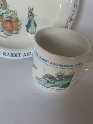 Eden Vintage Beatrix Potter Peter Rabbit and Friends 2 Piece Melamine Dish Set - Picture 2 of 9