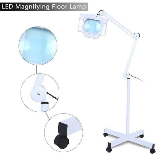 LED 5X Magnifying Lighted Magnifier Light, Adjustable Swivel Arm, Skincare - Picture 3 of 7