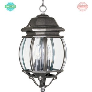 Details About Outdoor Hanging Lantern Light Clear Glass Adjustable Height Weather Resistant