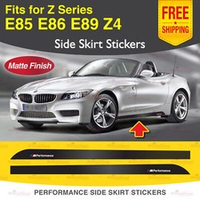 Seitenschweller Rennstreifen MATT Vinyl Aufkleber passt BMW E85 E86 E89 Z Serie