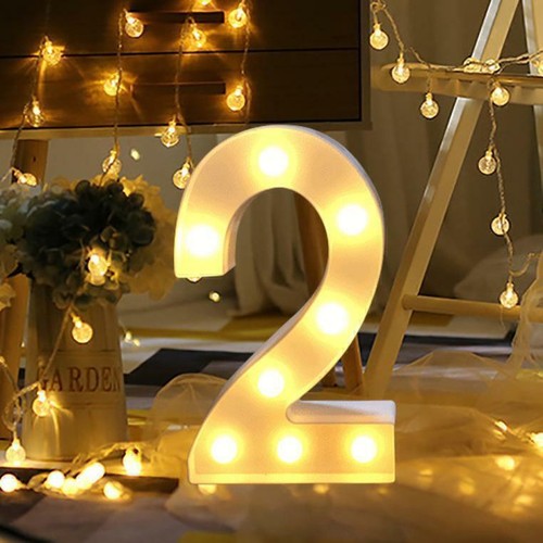 Large LED Light Up Alphabet Letters Plastic Numbers Standing Party Birthday BAR - Picture 72 of 92