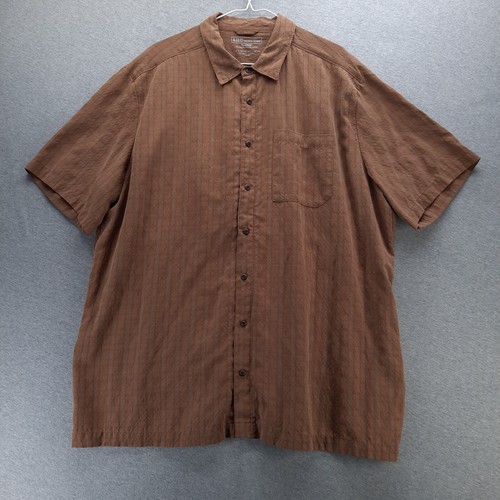 511 Tactical Shirt Mens XL Brown Short Sleeve Snap Front Tac-U30 Concealed Carry