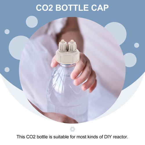 2 Pcs Carbon Dioxide Cap Aquarium CO2 System Tube Valve économies Diffuseurs