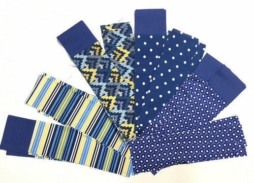 Alfresco Stonehill Collection Donna Wilder Quilt Fabric Lot Polka Dots Blue Star - Picture 3 of 6