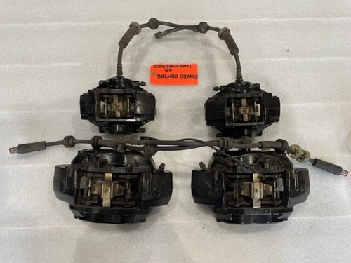 05 MASERATI QUATTROPORTE M139 OEM BLACK BREMBO FRONT REAR BRAKE CALIPERS 03-12 - Picture 8 of 12