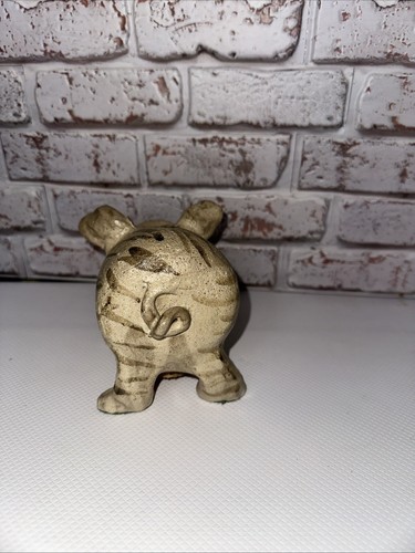 Banco de cerdos de cerámica vintage con su tapón de corcho original y sin mordeduras de huida - Imagen 5 de 7