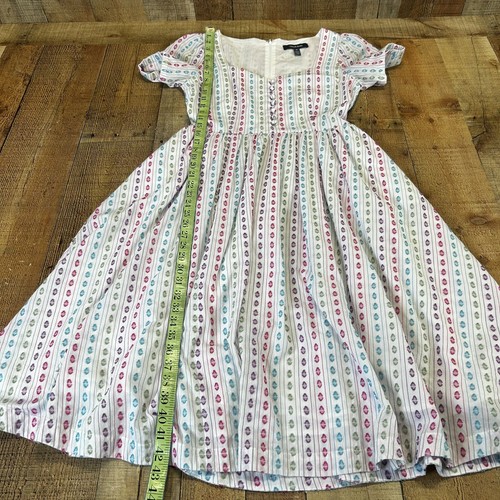 ModCloth Fabulous Fit and Flare Shirt Dress Retro Short Sleeve Embroidered Sz 4 - Picture 16 of 16