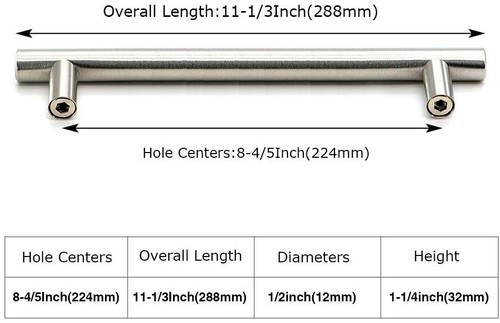 15 Stück Homdiy Schubladengriff Gebürstetes Nickel Küchenutensilien - Bild 1 von 4