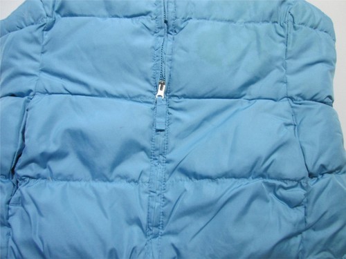 Lands End Youth Unisex Size 6X Puffer Vest Blue Goose Down Insulated Outerwear - Picture 3 of 6