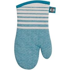 Kay Dee Designs Cook's Kitchen Birdseye Woven Oven Mitt with Grommets, Teal