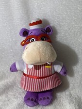 DISNEY JUNIOR 9" DOC MCSTUFFINS CANDY STRIPER NURSE HALLIE HIPPO PLUSH DOLL TOY
