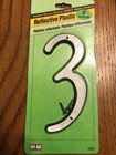 4" Reflective Plastic Number Ships N 24h