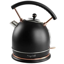 1.8 l 7.6-Cups in Matte Black Half Circle Electric Tea Kettle