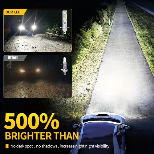 KIT 2 LAMPADINE H1 Led Super Luminoso CANBUS, FARO,FENDINEBBIA 60W 20000LM 6000K - Picture 10 of 13