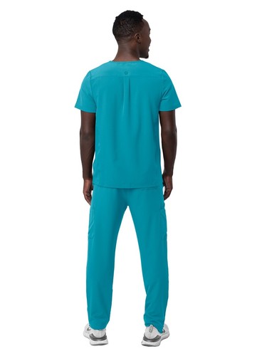 Adar Addition Scrub Set For Men - Classic V-Neck Scrub Top & Cargo Scrub Pants - Picture 23 of 91