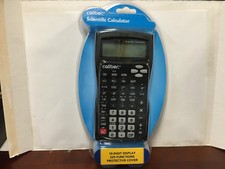 Caliber Scientific Calculator 10-Digit Display 229 Functions Protective Cover