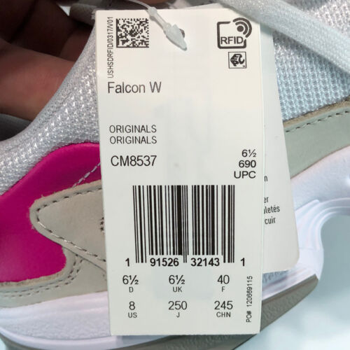 ADIDAS ORIGINALS FALCON White Pink Mirror Insert CM8537 US 6.5 SH9 - Picture 4 of 5