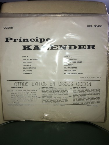 LOS PRINCIPES DEL PARAGUAY Kalender Piano Solo Peru LP Latin Folk - Imagen 3 de 11