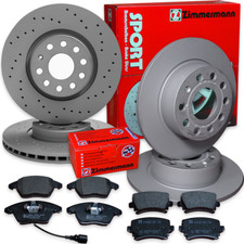 Audi A4 (8K2/B8) 2,0 TDI  Zimmermann Bremsscheiben (vorne gelocht) Bremsbeläge 