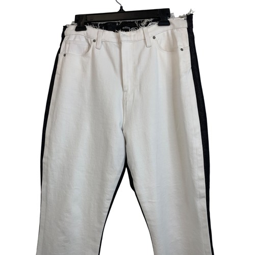 Hudson Womens Crop Raw Holly Straight Jeans in Barrington Size 32 Stretch 6938 - Picture 4 of 10