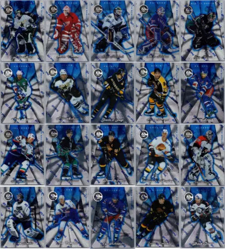 1997-98 PINNACLE TOTALLY CERTIFIED PLATINUM BLUE - PICK SINGLES - FINISH SET SP