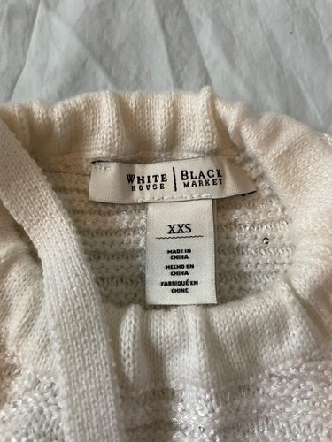 White House Black Market Women's Blouse Sweater Tank Top Tie XXS WHBM - Picture 4 of 7