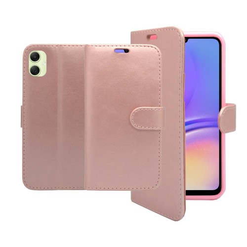 Funda billetera abatible de cuero PU con soporte para tarjeta para teléfono Samsung Galaxy A06 - Imagen 9 de 48