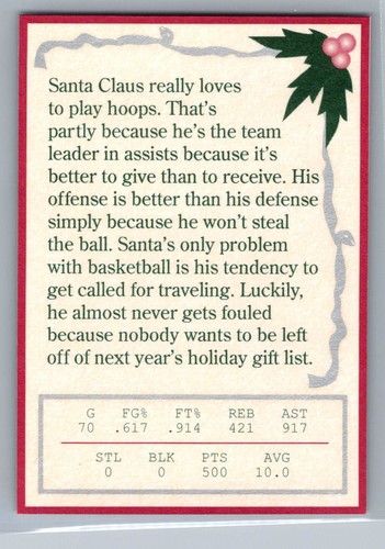 1991 Tuff Stuff Santa Claus 8 Card Lot Playing Sports - NM *TEXCARDS* - Picture 2 of 16