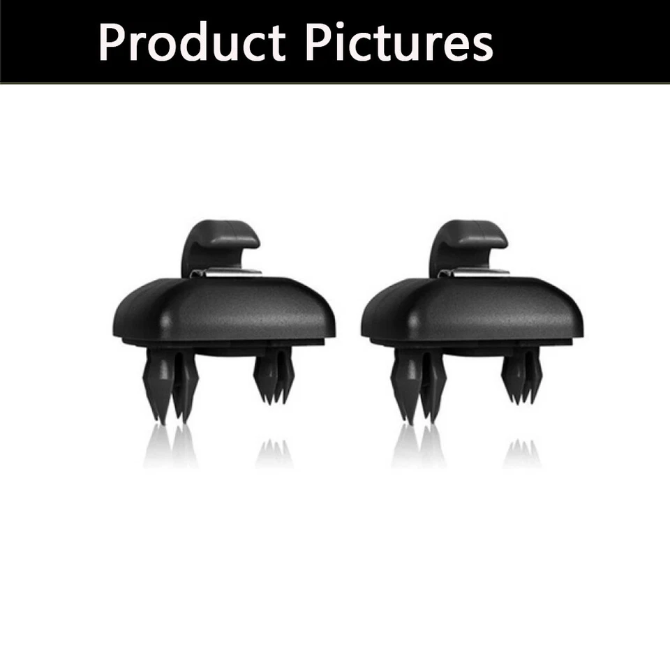 Gancho soporte clip para parasol para Audi A3 S3 A4 S4 A5 S5 Q3 Q5 8U0857562A negro 2X Foto 3 de 4