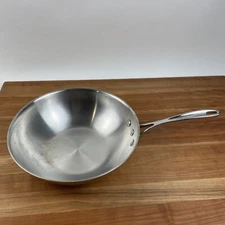 Williams Sonoma Calphalon Stainless 10” Skillet Frying Sauté Pan Scuffed Read