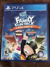 Hasbro Family Fun Pack (Sony PlayStation 4, 2015) Monopoly, Risk, Scrabble, +
