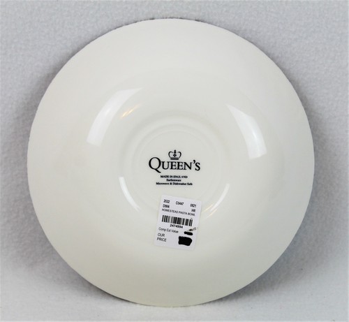 NEW Queen's Churchill Homestead 2 PASTA BOWLS Brown Turkey Barn Farm England 9" - Picture 3 of 5