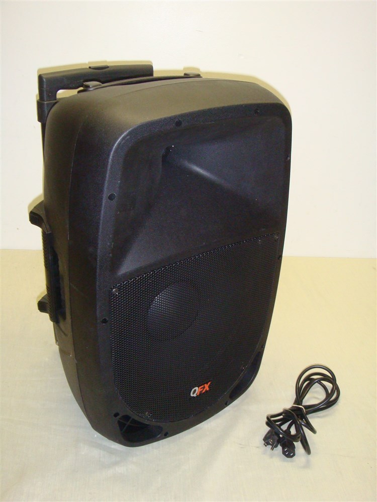 QFX PBX-1202BT 12 PORTABLE BATTERY POWErot PA SPEAKER W USB SD FM Blautooth QFX PBX-1202BT 12 PORTABLE BATTERY POWErot PA SPEAKER W USB SD FM Blautooth