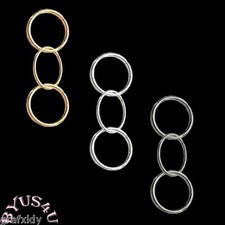 JUMP RING OPEN CONNECTOR 18 gauge 12mm or 9mm choice of plating