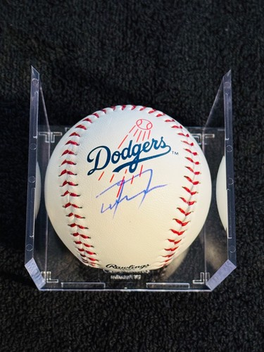 Baseball firmato Freddie Freeman Los Angeles Dodgers logo certificato di autenticità - Foto 3 di 7