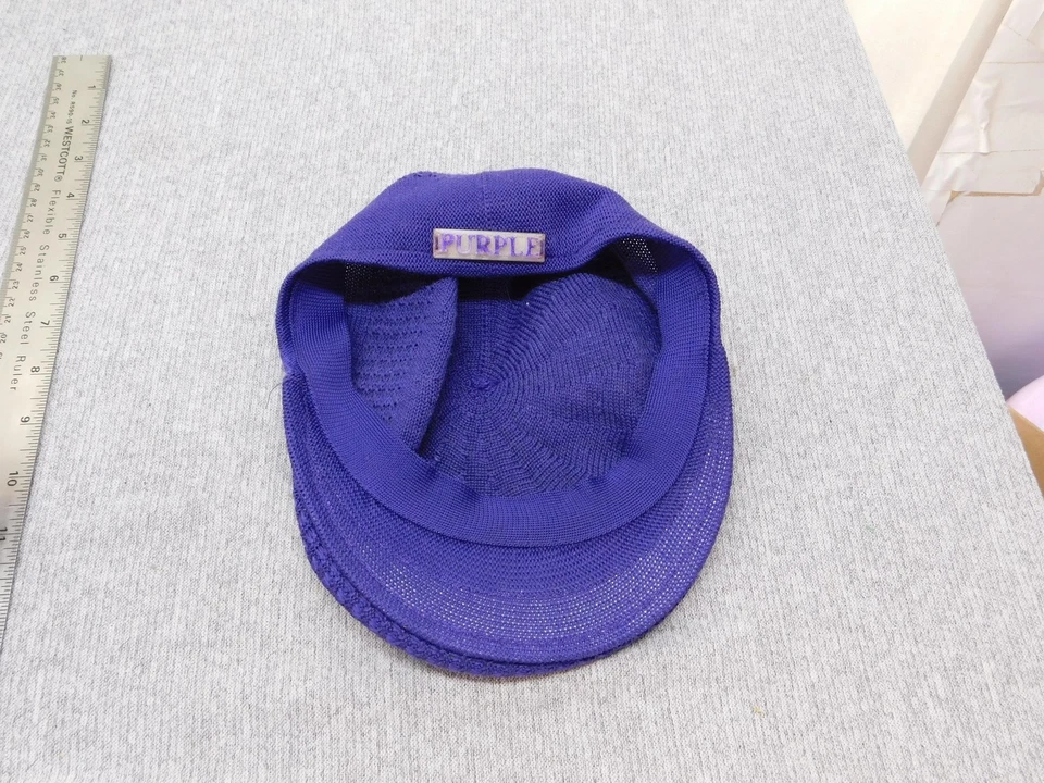 Ethos Hat Cap Fitted Purple Knit Ivy Flat Driver Mesh Lightweight Mens Casual - image 2 of 4